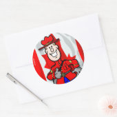 Sticker Rond Oh Canada EH ! (Enveloppe)