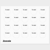 Sticker Rond Oh Cerf Simple Esthétique (Feuille)