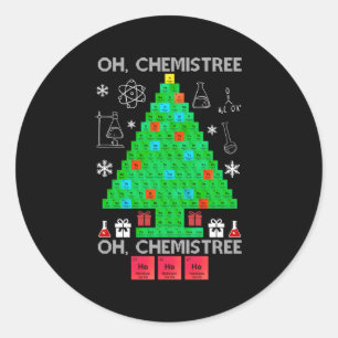 Sticker Rond Oh Chemist Tree Chemistree Science Chimie