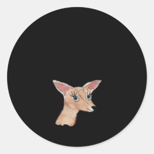 Sticker Rond Oh Deer Clean Modern