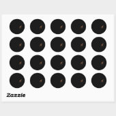 Sticker Rond Oh Deer Minimal Design (Feuille)