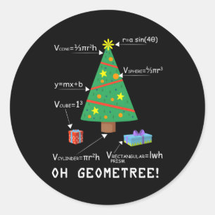 Sticker Rond Oh Geometree Géométrie Arbre Mathématiques