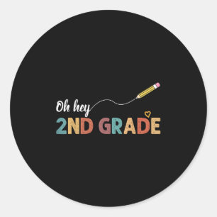 Sticker Rond Oh Hey Deuxième Classe Mignonne 2e Classe Équipe R