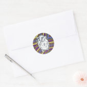Sticker Rond Oh le coeur (Enveloppe)