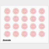 Sticker Rond Oh les filles ! Twin girls merci pour (Feuille)