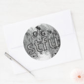 Sticker Rond Oh mon Dieu ! (Enveloppe)