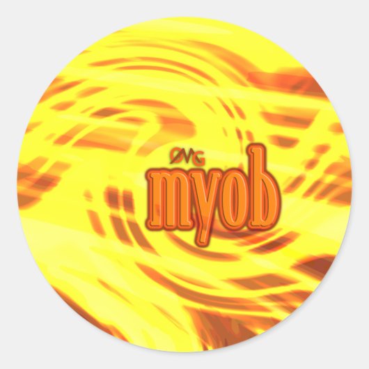 Sticker Rond Oh mon Dieu ! (Devant)