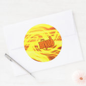 Sticker Rond Oh mon Dieu ! (Enveloppe)