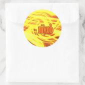 Sticker Rond Oh mon Dieu ! (Sac)