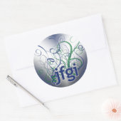 Sticker Rond Oh mon Dieu ! (Enveloppe)