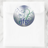 Sticker Rond Oh mon Dieu ! (Sac)