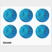 Sticker Rond Oh mon Dieu ! (Feuille)
