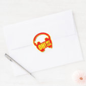 Sticker Rond oh mon dieu ! (Enveloppe)