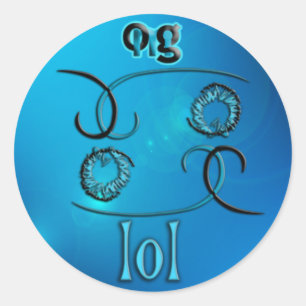 Sticker Rond Oh mon Dieu !