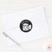 Sticker Rond Oh My Gauze Funny First Aid Pun Dark BG (Enveloppe)