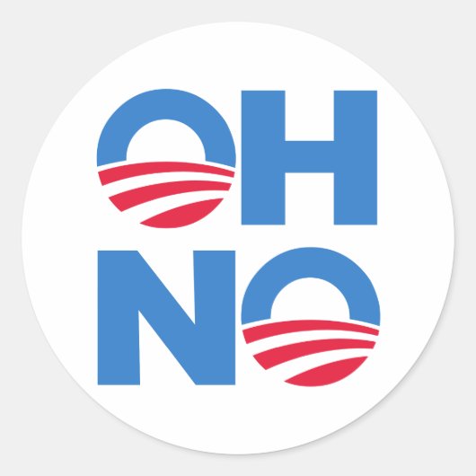 Sticker Rond Oh non (Devant)