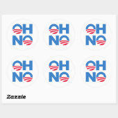 Sticker Rond Oh non (Feuille)