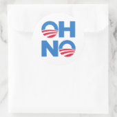 Sticker Rond Oh non (Sac)