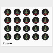 Sticker Rond Oh Optometree Amusant Opticier verre arbre (Feuille)