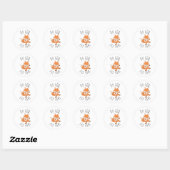 Sticker Rond Oh pour Fox Sake (Feuille)