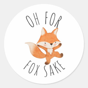 Sticker Rond Oh pour Fox Sake
