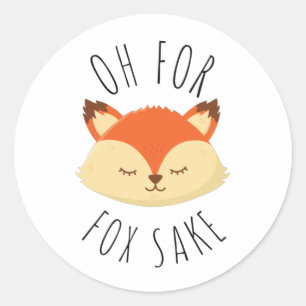 Sticker Rond Oh pour Fox Sake