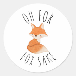 Sticker Rond Oh pour Fox Sake