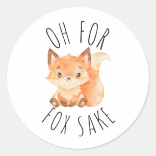 Sticker Rond Oh pour Fox Sake