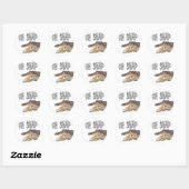 Sticker Rond OH SNAP - Gator en colère (Feuille)
