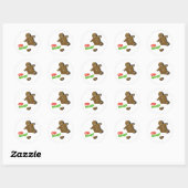 Sticker Rond Oh Snap Gingerbread Cookies (Feuille)