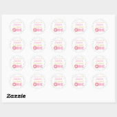 Sticker Rond Oh What Fun Donuts First Birthday Party (Feuille)