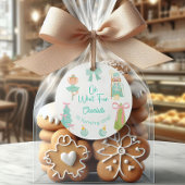 Sticker Rond Oh What Fun Mint Nutcracker Birthday