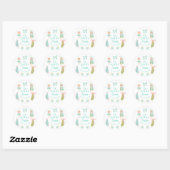 Sticker Rond Oh What Fun Mint Nutcracker Birthday (Feuille)