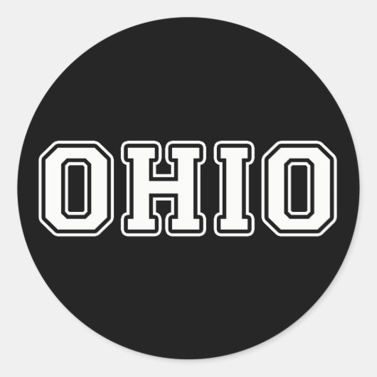 Sticker Rond Ohio (Devant)