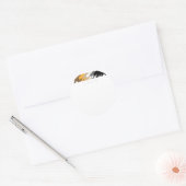 Sticker Rond Ohio Ours Gay déprimé (Enveloppe)