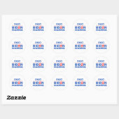 Sticker Rond Ohio pour Biden Harris (Feuille)