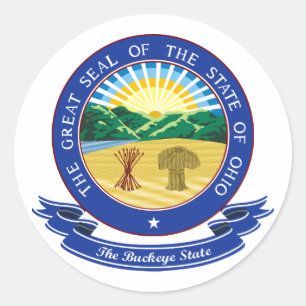 Sticker Rond Ohio Seal