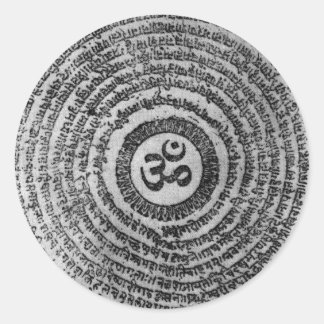 Sticker Rond ohm