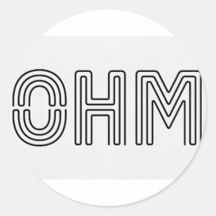 Sticker Rond Ohm ! ! ! Vapers savent…