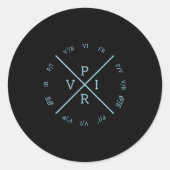 Sticker Rond Ohms Law Power Wheel - Electronique Électrique Eng (Devant)