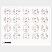 Sticker Rond Oie aquarelle 1er anniversaire (Feuille)