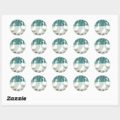 Sticker Rond Oie blanche (Feuille)