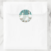 Sticker Rond Oie blanche (Sac)
