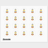 Sticker Rond Oie de Goofkins (Feuille)