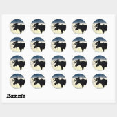 Sticker Rond Oie-taupe (Feuille)