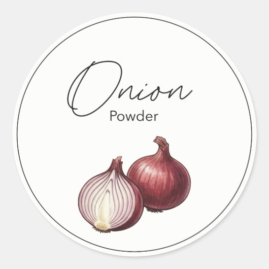 Sticker Rond Oignon (Devant)
