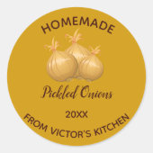 Sticker Rond Oignons pochonnés modifiables (Devant)