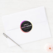Sticker Rond Oil Slick And Black Body Scrub Labels (Enveloppe)