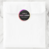 Sticker Rond Oil Slick And Black Body Scrub Labels (Sac)