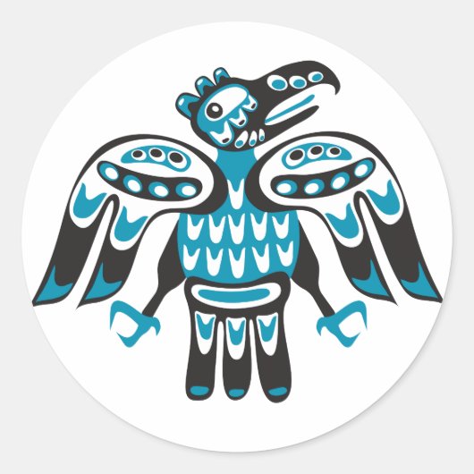 Sticker Rond oiseau (Devant)